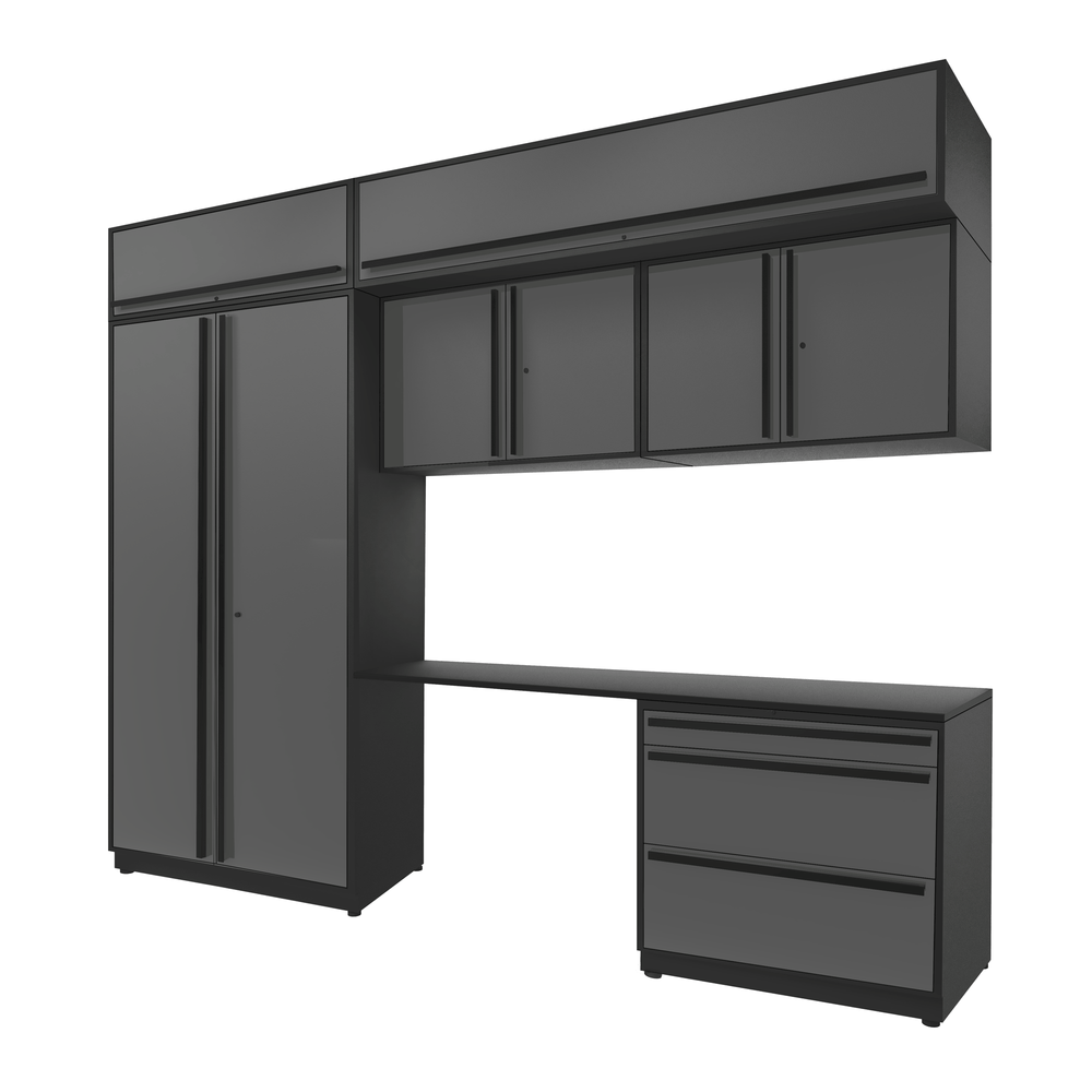Proslat FusionPlus 10 ft set - Handy 3 Drawer & Overheads-51114K-Garage Giant