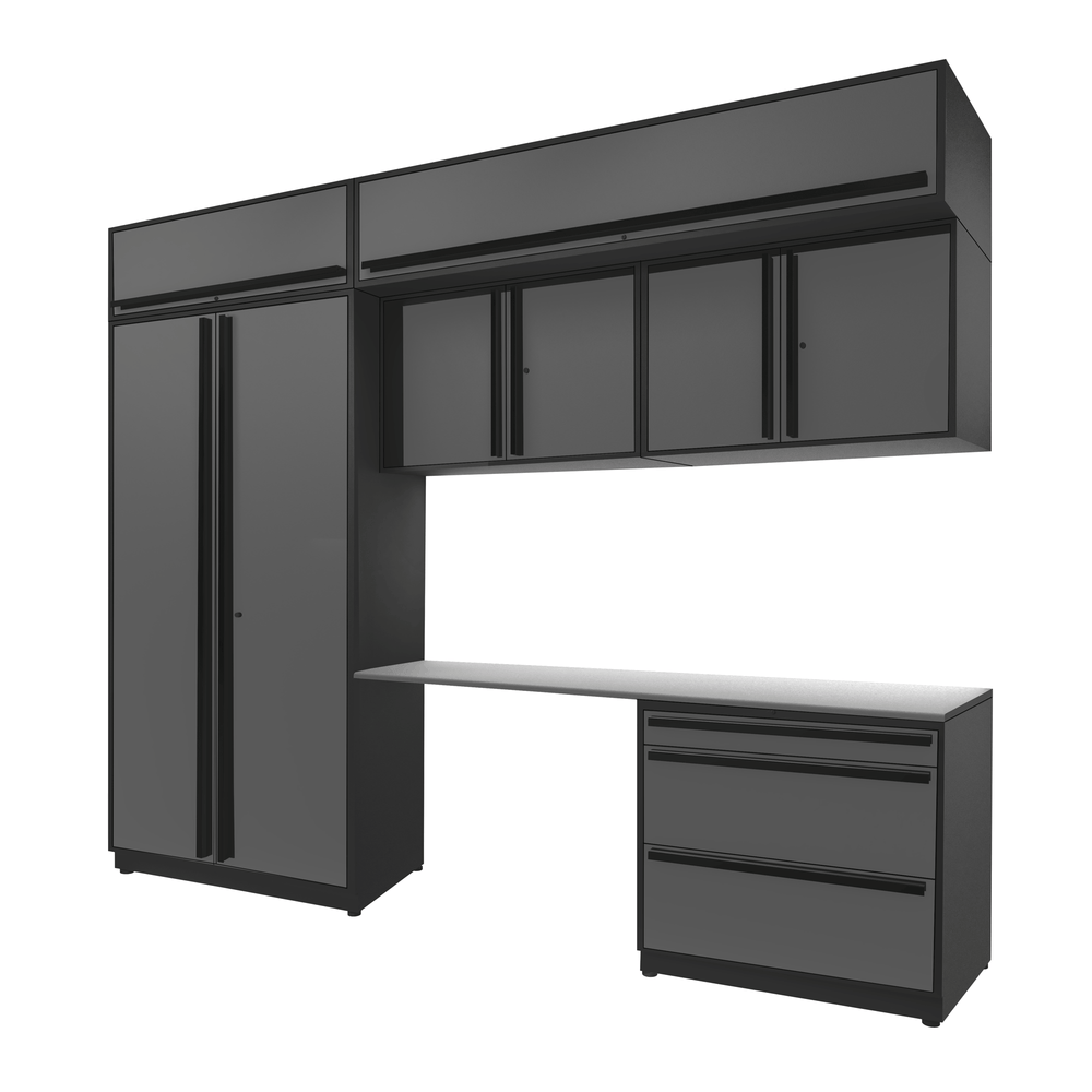 Proslat FusionPlus 10 ft set - Handy 3 Drawer & Overheads-51115K-Garage Giant