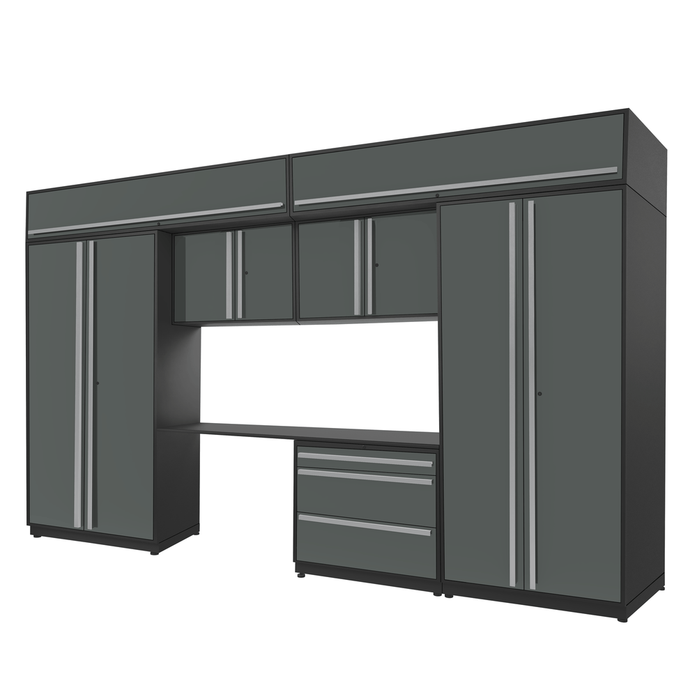 Proslat FusionPlus 13 ft set - Handy 3 Drawer & Overheads-51161K-Garage Giant