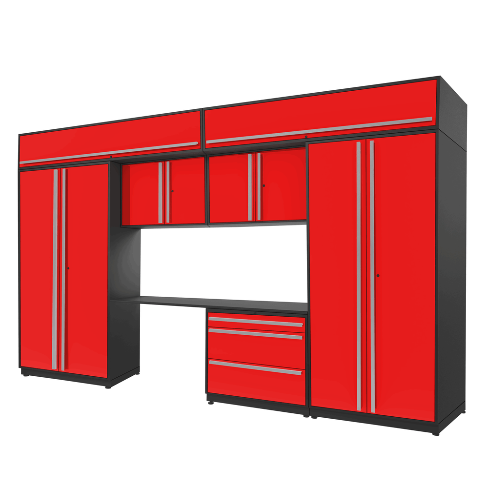 Proslat FusionPlus 13 ft set - Handy 3 Drawer & Overheads-51165K-Garage Giant