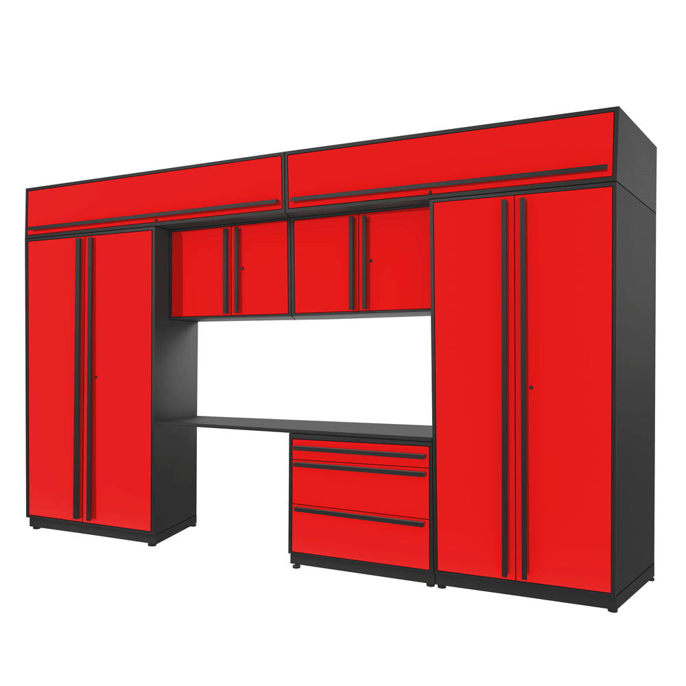 Proslat FusionPlus 13 ft set - Handy 3 Drawer & Overheads-51166K-Garage Giant