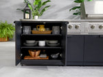 NewAge Outdoor Kitchens Stainless-Steel 4-Piece Cabinet Set with Base, Grill Cabinet, Performance Grill, and Countertop-73495-Garage Giant 