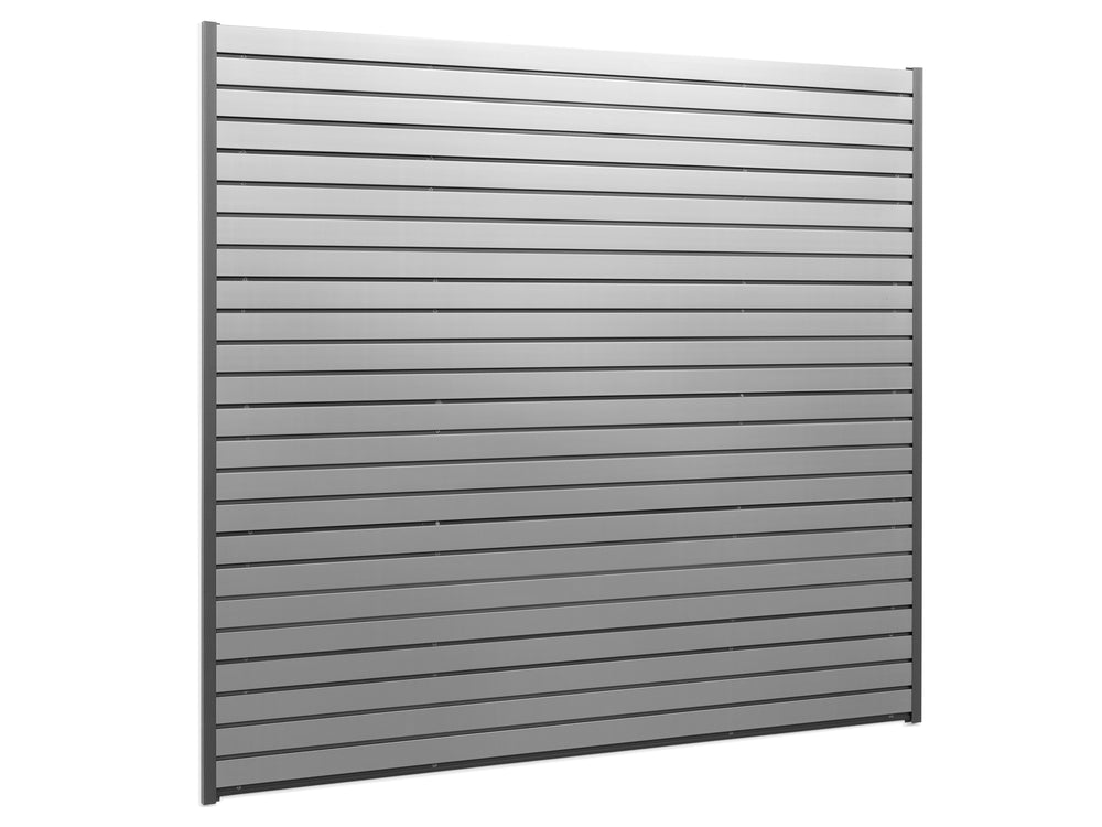 NewAge Garage Cabinets 40 sq.ft. PVC Slatwall - Silver-51777-Garage Giant