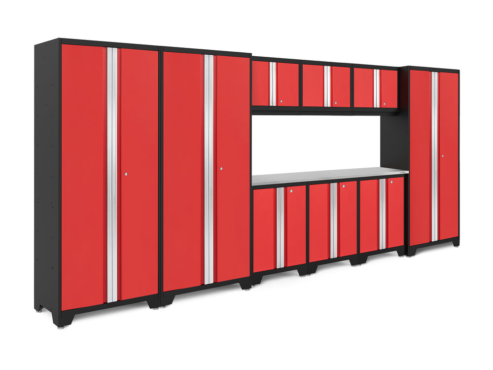 NewAge Garage Cabinets Bold Series 10-Piece Cabinet Set with 30 in. RTA Lockers-73013-Garage Giant