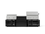 NewAge Outdoor Kitchens Aluminum 6-Piece Cabinet Set with 3 Drawer, Grill Cabinet, Platinum Griddle, Grill and Countertop-75179-Garage Giant 