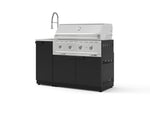 NewAge Outdoor Kitchens Outdoor Grill Island Stainless-Steel 3-Piece Cabinet Set with Sink, Grill Cabinet, and Performance Grill | 76359 