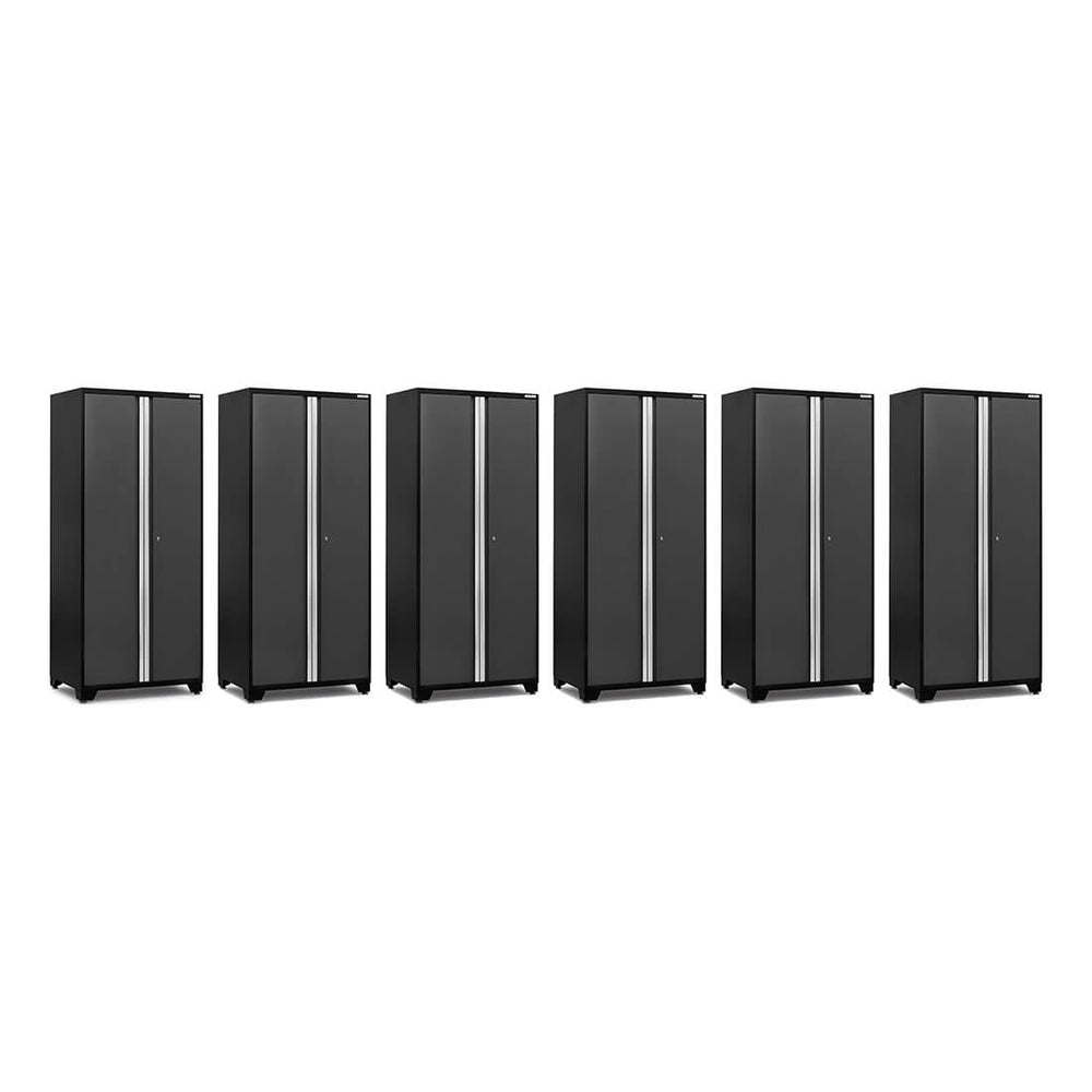 NewAge Garage Cabinets 6 x PRO Series Grey Multi-Use Lockers-52005-6-Garage Giant