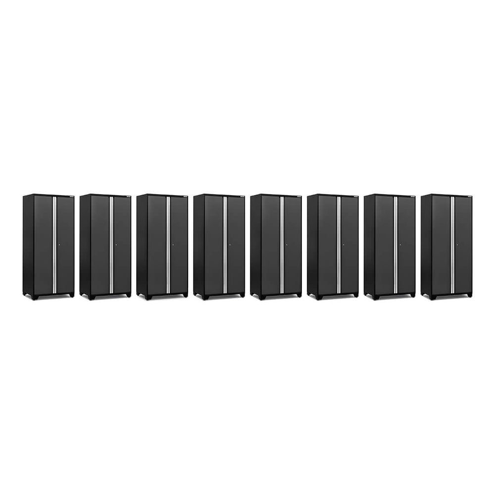 NewAge Garage Cabinets 8 x PRO Series Grey Multi-Use Lockers-52005-8-Garage Giant