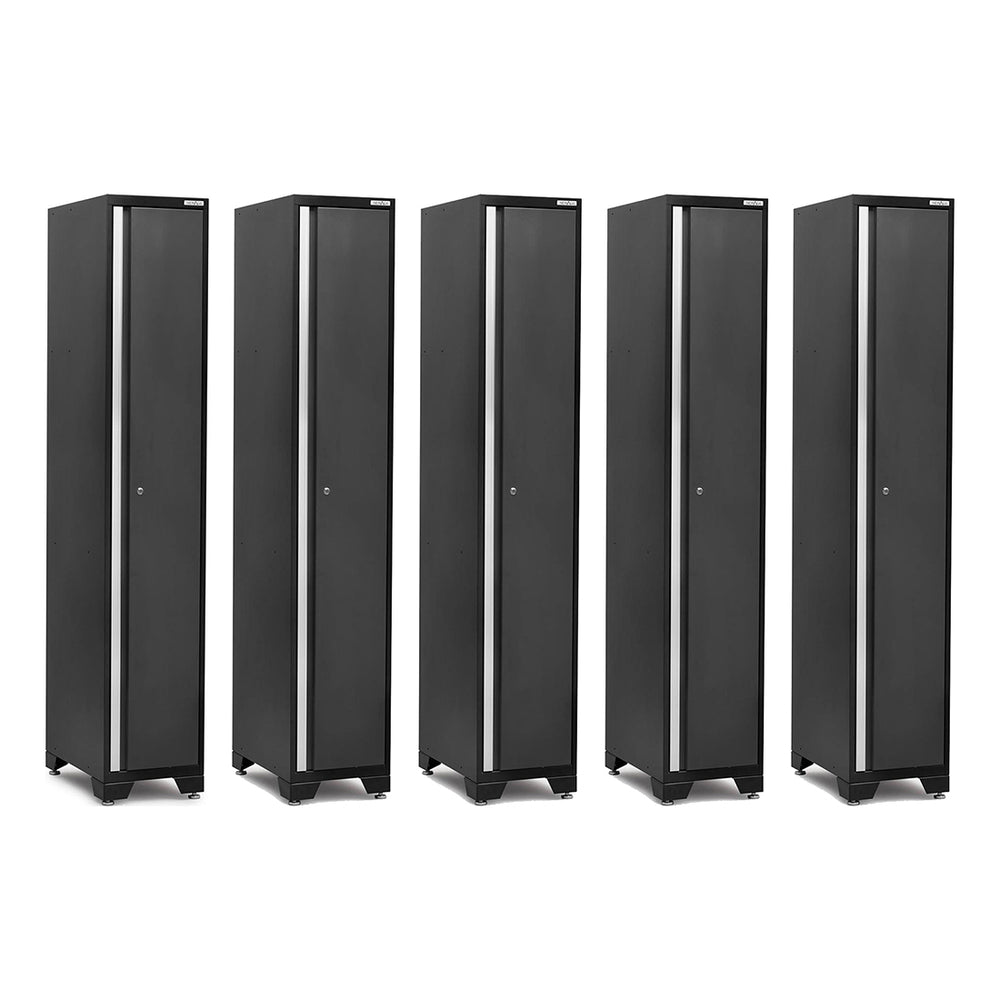 NewAge Garage Cabinets 5 x PRO Series Grey Sports Lockers-52006-5-Garage Giant