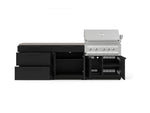 NewAge Outdoor Kitchens Stainless-Steel 5-Piece Cabinet Set with with 3-Drawer, Bar, Grill Cabinet, Platinum Grill and Countertop-73358-Garage Giant 