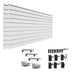 Proslat Stealth Ultimate Bundle - White PVC Slatwall 52200K | Garage Giant 