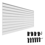 Proslat Stealth Mini Hook Kit Bundle - White PVC Slatwall 52201K | Garage Giant 