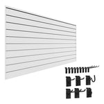Proslat Stealth Basic Bundle - White PVC Slatwall 52202K | Garage Giant 