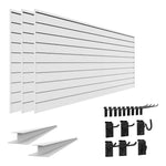 Proslat Stealth Standard Bundle - White PVC Slatwall 52204K | Garage Giant 