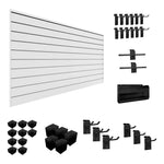 Proslat Stealth Handyman Bundle - White PVC Slatwall 52205K | Garage Giant 