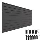 Proslat Stealth Mini Hook Kit Bundle - Charcoal PVC Slatwall 52501K | Garage Giant 