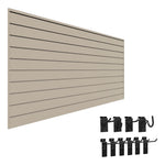 Proslat Stealth Mini Hook Kit Bundle - Sandstone PVC Slatwall 52901K | Garage Giant 