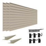 Proslat Stealth Standard Bundle - Sandstone PVC Slatwall 52904K | Garage Giant 