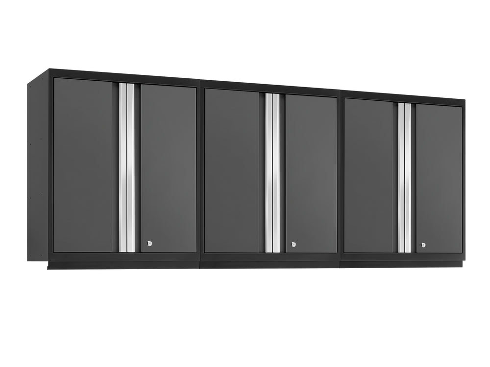 NewAge Garage Cabinets Pro Series Gray 3-Piece Cabinet Set-52957-Garage Giant