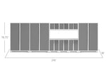 NewAge Garage Cabinets Bold Series 10-Piece Cabinet Set with 48 in. RTA Locker-55245-Garage Giant 