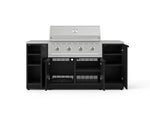 NewAge Outdoor Kitchens Outdoor Grill Island Stainless-Steel 6-Piece Cabinet Set with 1 Door, Grill Cabinet, Performance Grill and Countertops 