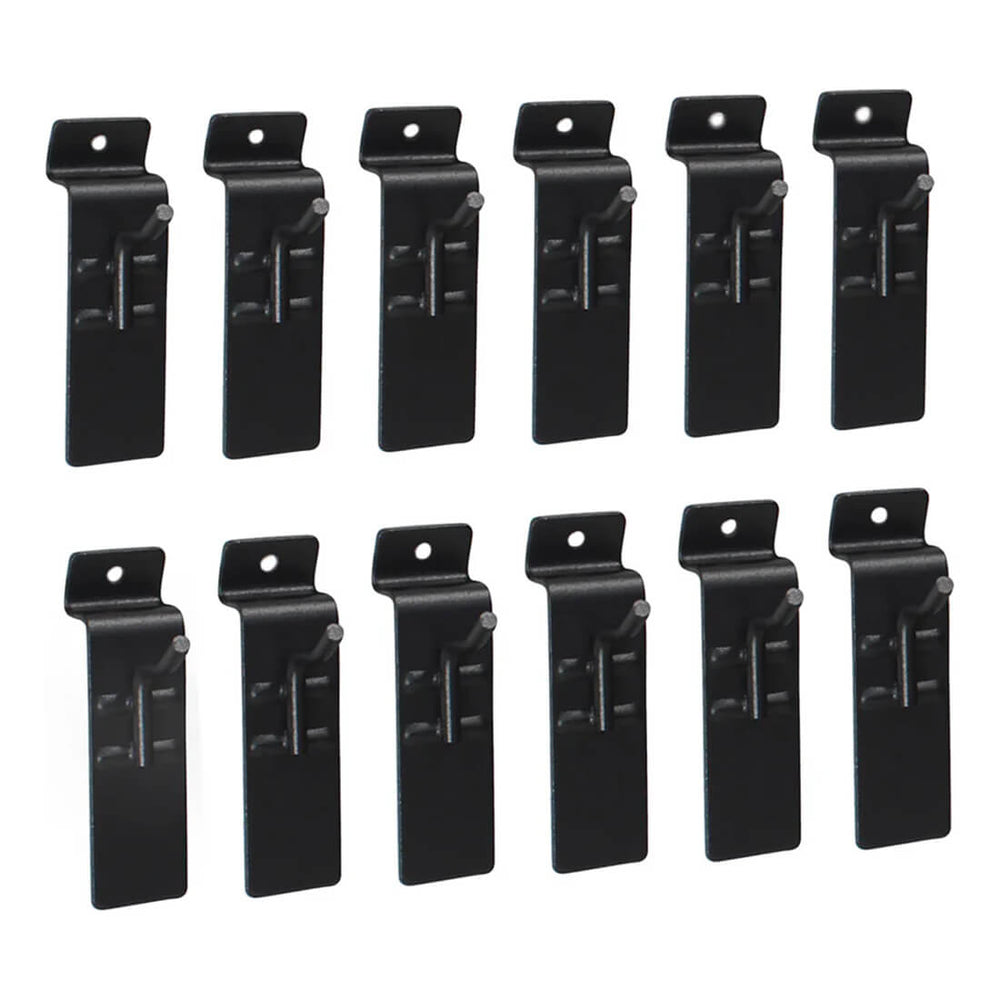Proslat Stealth Slatwall 1-Inch Single Hook (12-Pack)-53001-Garage Giant
