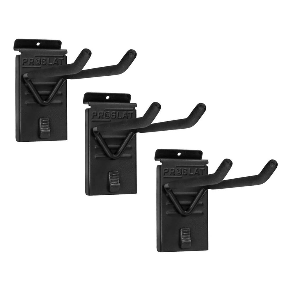 Proslat Stealth Slatwall Double 8-Inch Hook (3-Pack)-53010-Garage Giant