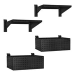Proslat Stealth Slatwall Heavy-Duty Shelf and Basket Kit-53051-Garage Giant 
