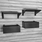 Proslat Stealth Slatwall Heavy-Duty Shelf and Basket Kit-53051-Garage Giant 