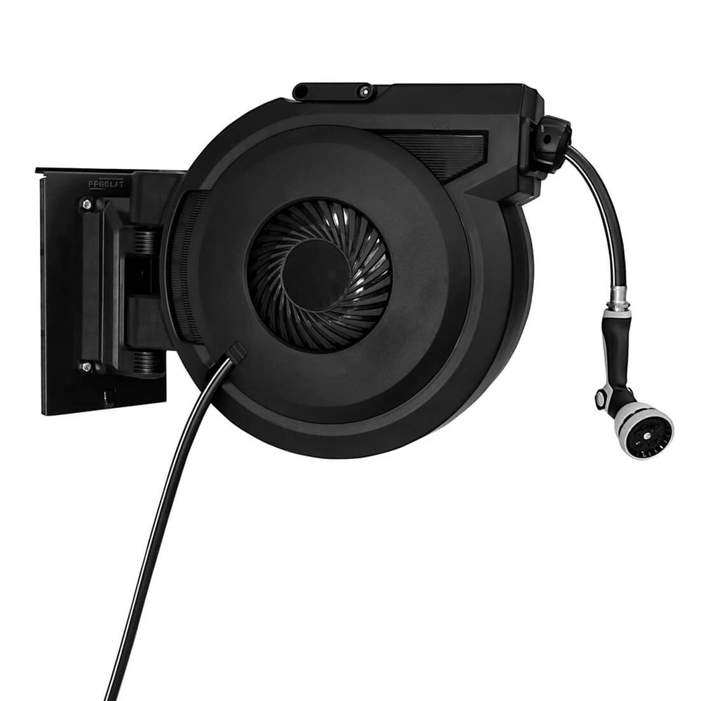 Proslat Stealth Slatwall Hose Reel with 80-Foot Hose and Nozzle-53057K-Garage Giant