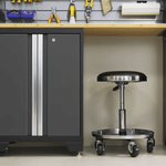 NewAge Garage Cabinets BOLD Series Grey 9-Piece Set (No Countertop)-53219-Garage Giant 
