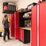 NewAge Garage Cabinets BOLD Series Red 8-Piece Set (No Countertop)-53223-Garage Giant 