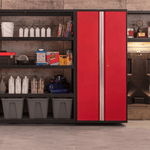 NewAge Garage Cabinets BOLD Series Red 8-Piece Set (No Countertop)-53223-Garage Giant 