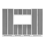 NewAge Garage Cabinets BOLD Series Platinum 6-Piece Set (No Countertop)-53226-Garage Giant 