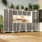 NewAge Garage Cabinets BOLD Series Platinum 6-Piece Set (No Countertop)-53226-Garage Giant 