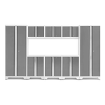 NewAge Garage Cabinets BOLD Series Platinum 8-Piece Set (No Countertop)-53228-Garage Giant 