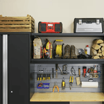 NewAge Garage Cabinets BOLD Series Black 8-Piece Set (No Countertop)-53233-Garage Giant 