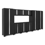 NewAge Garage Cabinets BOLD Series Black 9-Piece Set (No Countertop)-53234-Garage Giant 