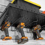 Proslat Stealth Slatwall 24-Inch Heavy Duty Metal Shelf with Tool Holders-53318K-Garage Giant 