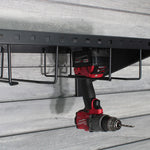 Proslat Stealth Slatwall 24-Inch Heavy Duty Metal Shelf with Tool Holders-53318K-Garage Giant 