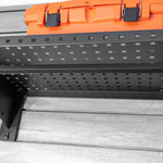 Proslat Stealth Slatwall 24-Inch Heavy Duty Metal Shelf with Clothing Rod-53320K-Garage Giant 