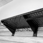 Proslat Stealth Slatwall 48-Inch Heavy Duty Metal Shelf with Tool Holders and Clothing Rod-53322K-Garage Giant 