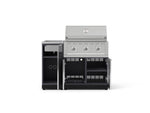 NewAge Outdoor Kitchens Outdoor Grill Island Aluminum 3-Piece Cabinet Set with Sink, Grill Cabinet and Performance Grill-73947-Garage Giant 