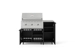 NewAge Outdoor Kitchens Outdoor Grill Island Stainless-Steel 4-Piece Cabinet Set with Casters and 1 Door, Grill Cabinet, Performance Grill, Countertop 