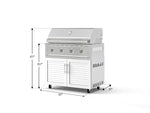 NewAge Outdoor Kitchens Stainless Steel 2-Piece Cabinet set with Grill Cabinet and Performance Grill-72923-Garage Giant 