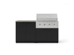 NewAge Outdoor Kitchens Stainless-Steel 4-Piece Cabinet Set with Base, Grill Cabinet, Performance Grill, and Countertop-73493-Garage Giant 