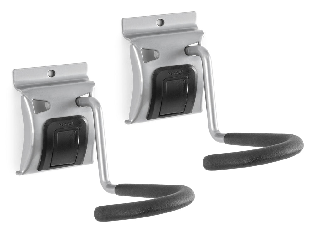NewAge Garage Cabinets Vertical Bike Hook with Locking Mechanism (Pack of 2)-55531-Garage Giant