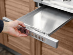 NewAge Outdoor Kitchens Aluminum 6-Piece Cabinet Set with Casters and Platinum Grill, Dual Side Burner, Bar, Grill Cabinet, Countertop-72553-Garage Giant 