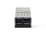 NewAge Outdoor Kitchens Aluminum 2-Piece Cabinet Set with Grill Cabinet and Performance Grill-74801-Garage Giant 