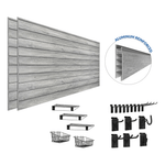 Proslat PROCORE Slatwall Ultimate Bundle (Grey Wood) 57100K | Garage Giant 